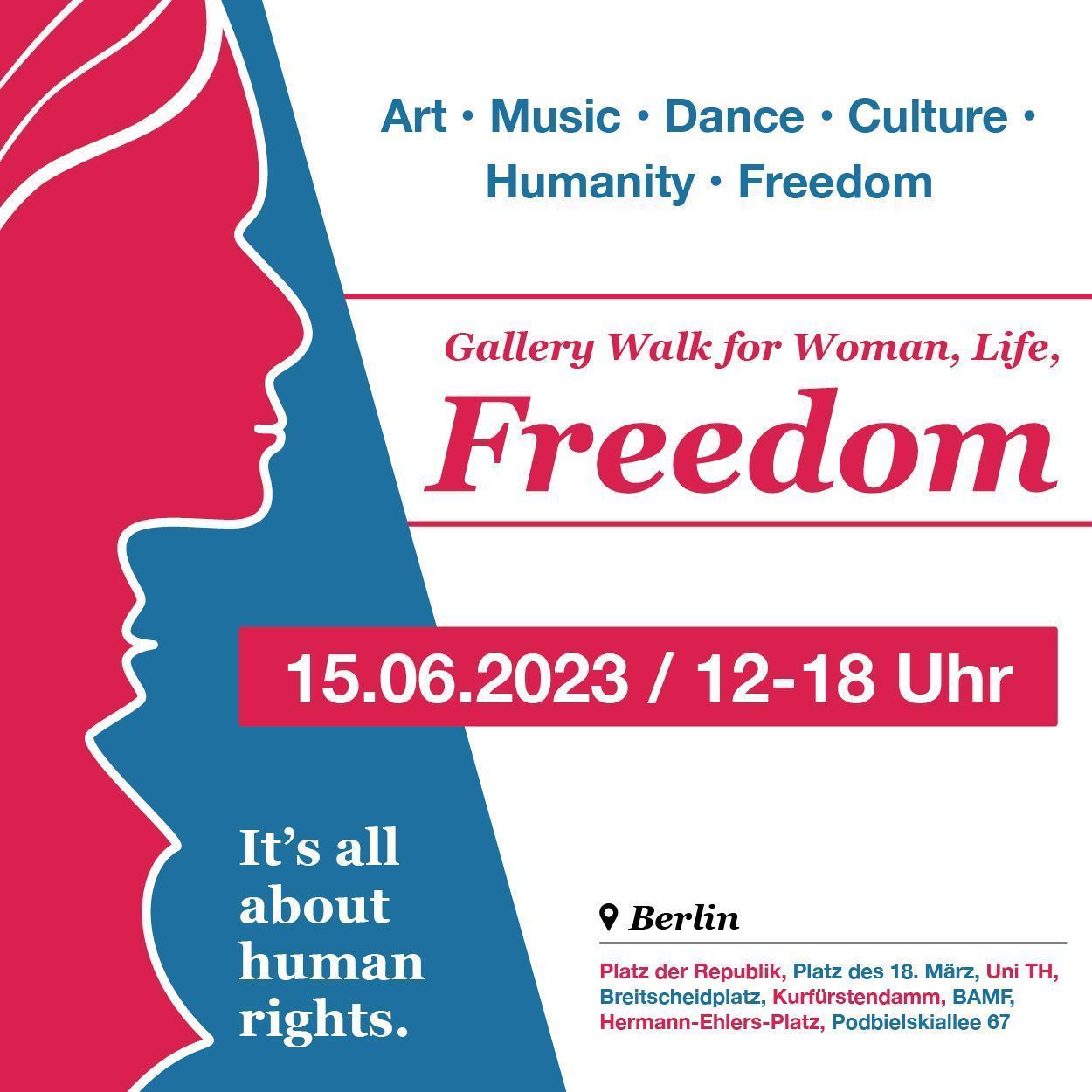 Gallery Walk for Woman, Life, Freedom